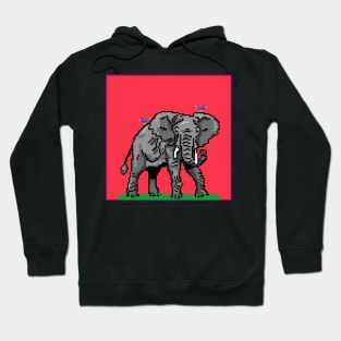 Elephant pixel design Hoodie